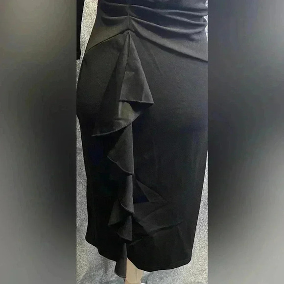 AISIZE Women's Retro Ruched Elegant Business Pencil‎ Sheath Dress size Small - Picture 4 of 11